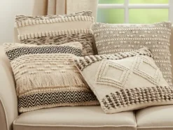 Kirkland's Home Black And Ivory Moroccan Textured Pillow- Pillows