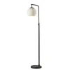 Kirkland's Home Black And Milky White Globe Shade Floor Lamp- Floor Lamps
