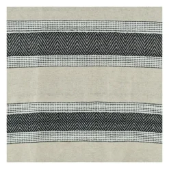 Kirkland's Home Black And Natural Colorblock Chevron Throw- Blankets & Throws