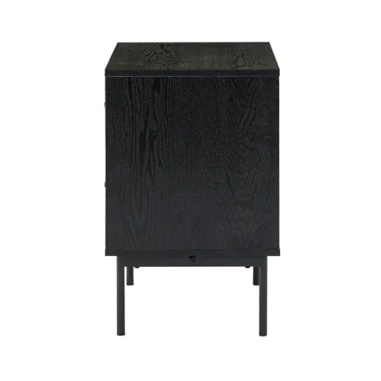 Kirkland's Home Black And Natural Wood 2-Drawer Nightstand- Nightstands