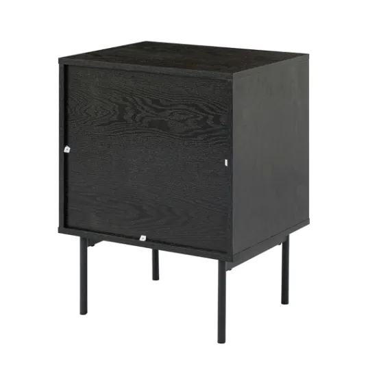 Kirkland's Home Black And Natural Wood 2-Drawer Nightstand- Nightstands
