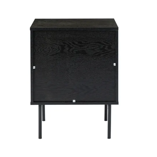 Kirkland's Home Black And Natural Wood 2-Drawer Nightstand- Nightstands