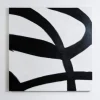 Kirkland's Home Black And White Abstract Canvas Wall Art- Canvas Art