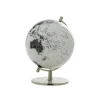 Kirkland's Home Black And White Aluminum Globe- Statues & Figurines