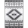 Kirkland's Home Black And White Aztec Outdoor Area Rug, 4X6- Outdoor Rugs