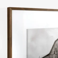 Kirkland's Home Black And White Barn Photography Framed Print- Framed Art