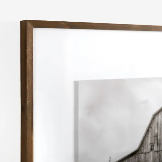 Kirkland's Home Black And White Barn Photography Framed Print- Framed Art