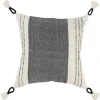 Kirkland's Home Black And White Block Loop Throw Pillow- Pillows