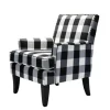 Kirkland's Home Black And White Buffalo Check Armchair- Accent Chairs