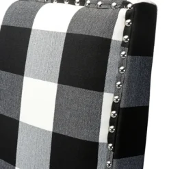 Kirkland's Home Black And White Buffalo Check Armchair- Accent Chairs
