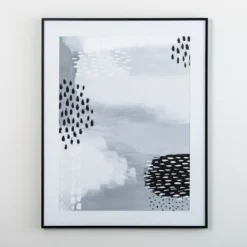 Kirkland's Home Black And White Dot Ii Framed Art Print- Framed Art