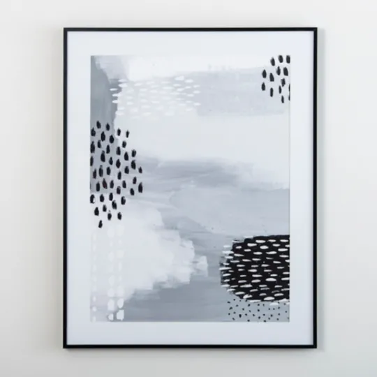 Kirkland's Home Black And White Dot Ii Framed Art Print- Framed Art