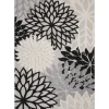 Kirkland's Home Black And White Floral Outdoor Area Rug, 7X10- Outdoor Rugs