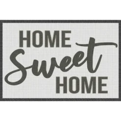 Kirkland's Home Black And White Home Sweet Home Floor Mat, 24X36- Kitchen & Floor Mats