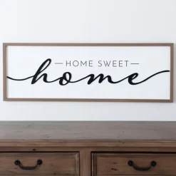 Kirkland's Home Black And White Home Sweet Home Wall Plaque- Wall Quotes & Signs