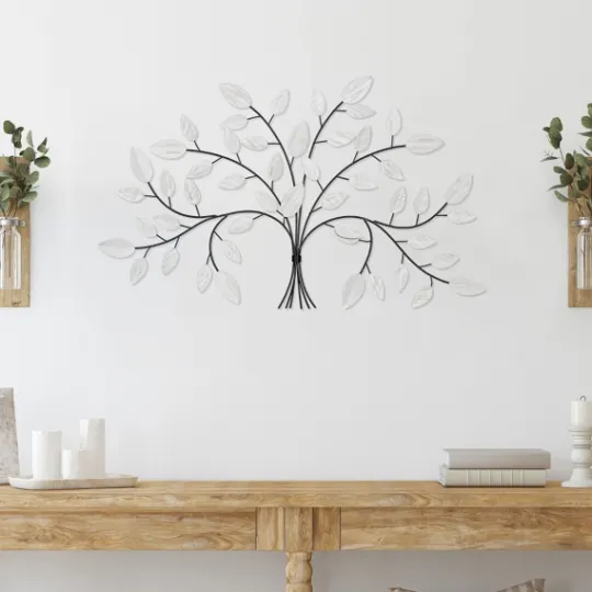 Kirkland's Home Black And White Tree Wall Sculpture- Wall Plaques