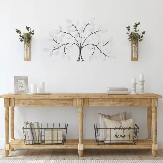 Kirkland's Home Black And White Tree Wall Sculpture- Wall Plaques