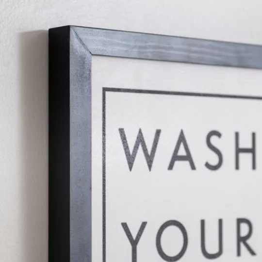 Kirkland's Home Black And White Wash Your Hands Wall Plaque- Wall Quotes & Signs