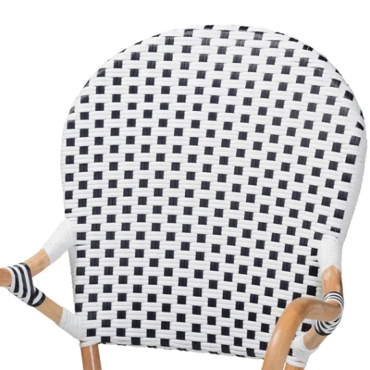 Kirkland's Home Black And White Woven Dining Chairs, Set Of 2- Dining Chairs