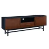 Kirkland's Home Black And Wood 2-Door Media Cabinet- Tv Stands & Media Consoles