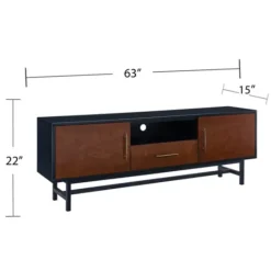 Kirkland's Home Black And Wood 2-Door Media Cabinet- Tv Stands & Media Consoles