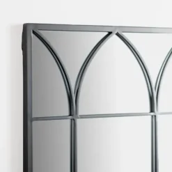 Kirkland's Home Black Arched Pane Wall Mirror- Decorative Mirrors