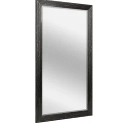 Kirkland's Home Black Beaded Frame Beveled Wall Mirror- Framed Mirrors