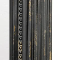 Kirkland's Home Black Beaded Frame Beveled Wall Mirror- Framed Mirrors