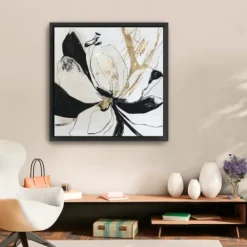 Kirkland's Home Black Bloom Ii Framed Canvas Art Print- Framed Art