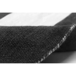 Kirkland's Home Black Cabana Stripe Indoor/Outdoor Scatter Rug- Outdoor Rugs