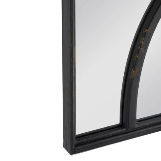 Kirkland's Home Black Carved Wooden Frame Wall Mirrors, Set Of 2- Decorative Mirrors