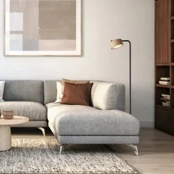 Kirkland's Home Black Contemporary Arch Task Floor Lamp- Floor Lamps