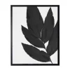 Kirkland's Home Black Cropped Leaf I Framed Art Print- Framed Art