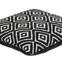 Kirkland's Home Black Diamond Cotton Throw Pillow- Pillows