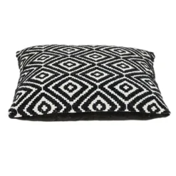 Kirkland's Home Black Diamond Cotton Throw Pillow- Pillows