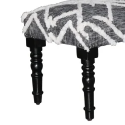 Kirkland's Home Black Diamond Tufted Modern Bench- Benches & Ottomans