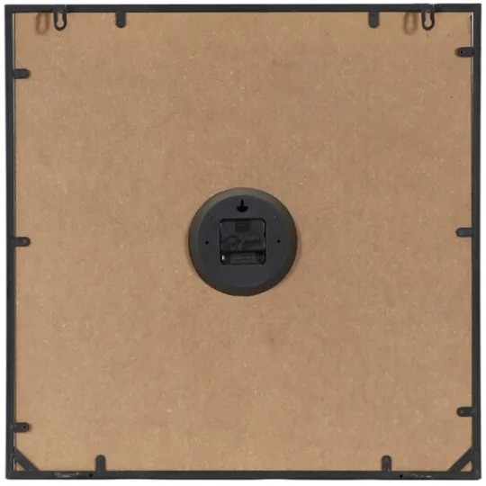 Kirkland's Home Black Distressed Wood Face Square Clock- Clocks