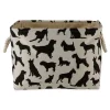 Kirkland's Home Black Dog Show Print Rectangle Pet Basket- Baskets & Boxes