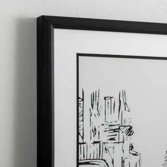 Kirkland's Home Black Eiffel Tower Sketch Framed Art Print- Framed Art