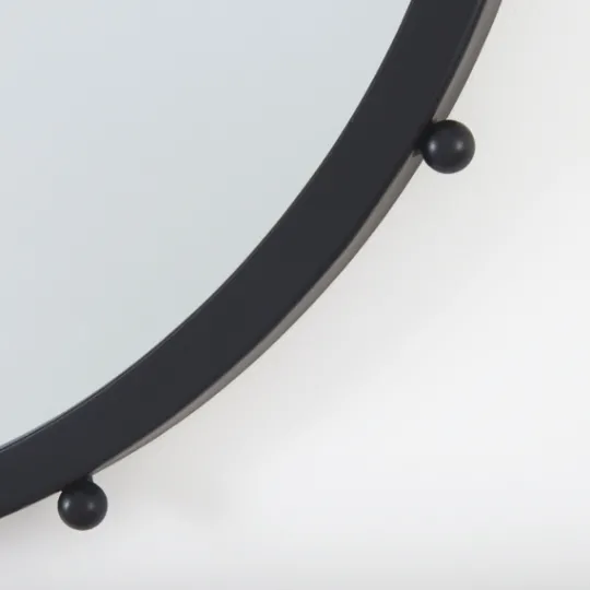Kirkland's Home Black Elena I Small Wall Mirror- Decorative Mirrors