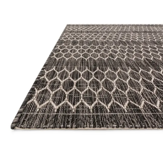 Kirkland's Home Black Eyelet Pattern Outdoor Area Rug, 5X7- Outdoor Rugs