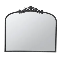 Kirkland's Home Black Floral Scroll Wall Mirror- Decorative Mirrors