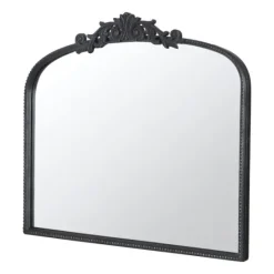 Kirkland's Home Black Floral Scroll Wall Mirror- Decorative Mirrors