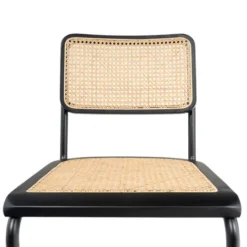 Kirkland's Home Black Framed Woven Cane Dining Chairs, Set Of 2- Dining Chairs