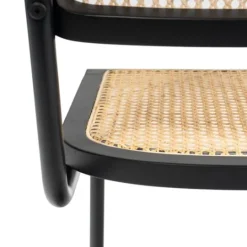 Kirkland's Home Black Framed Woven Cane Dining Chairs, Set Of 2- Dining Chairs
