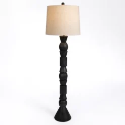 Kirkland's Home Black Geometric Floor Lamp- Floor Lamps