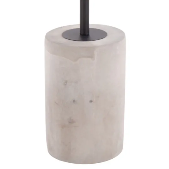 Kirkland's Home Black Glass And Concrete Round Accent Table- Accent & End Tables