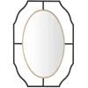 Kirkland's Home Black Gold Scalloped Oval Frame Wall Mirror- Decorative Mirrors