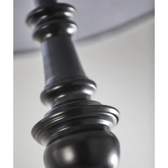 Kirkland's Home Black Herringbone Floor Lamp- Floor Lamps