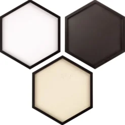 Kirkland's Home Black Hexagon Chalkboard 3-Pc. Wall Decoration Set- Memo & Chalkboards